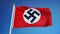 Nazi Germany flag in slow motion seamlessly looped with alpha