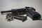 The nazi germany military automatic pistol from world war 2 era