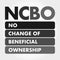 NCBO - No Change of Beneficial Ownership