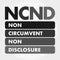 NCND  acronym, business concept background