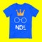 NDL Minimalistic typography and graphic t-shirt design with yellow background