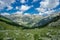 Ndscape Natural mountain view Pyrenees on summer, aragon, spain