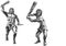 Neanderthal man & x28;Homo sapiens neanderthalensis& x29;. Bigfoot, Yeti. Watercolour illustration, format