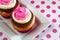 Neapolitan Cupcakes