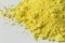 Neapolitan yellow pigment on a white background