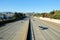 Near empty California freeway
