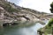 Near Ezaro river waterfal. Sea. Rocks. Landscape