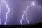 Nearby lightning during a storm