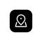 Nearby location icon vector isolated on square background