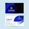 Neat Elegant Professional Double Sided Business Card for animation studio with Home, Email and website icons. Ideal for corporated