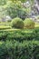 Neat Park with topiary plants smooth lines