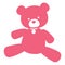 Neat picture pink bear - for signs, logos and