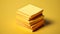 Neat stack of blank Post it notes for your use