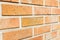 Neat wall made of bricks