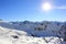 The Nebelhorn Mountain in winter. Alps, Germany.