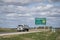 Nebraska, the good life, home of Arbor Day - roadside welcome sign at state border with Kansas