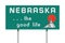 Nebraska road sign