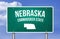 Nebraska - road sign illustration