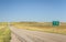 Nebraska welcome road sign