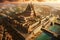 Nebuchadnezzar\\\'s Magnificent Babylon: Aerial Splendor of the Ancient City