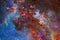 Nebula, cluster of stars in deep space. Elements of this image furnished by NASA