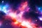 Nebula and galaxies in space. Abstract cosmos background. Cosmic space and stars, color cosmic