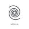Nebula icon. Trendy Nebula logo concept on white background from