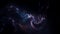 Nebula moving around gravitation field black hole