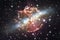 Nebulae and many stars in outer space. Elements of this image furnished by NASA