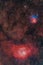 Nebulae in Sagittarius: Lagoon and Trifid