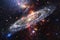 Nebulae and stars in deep space. Cosmic art, science fiction wallpaper