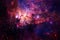 Nebulas, galaxies and stars in beautiful composition