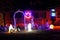 Necedah, Wisconsin USA - October 27th, 2020: House owners dress up their yards in halloween theme for the holidays