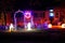 Necedah, Wisconsin USA - October 27th, 2020: House owners dress up their yards in halloween theme for the holidays