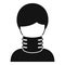 Neck bandage icon simple vector. Accident fracture