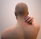 Neck dermatitis, skin, burning inflammation