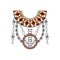 Neck design in ethnic style for fashion