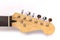 Neck electric Guitar, headstock guitars and tuners on a white ba