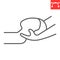 Neck massage line icon