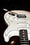 Neck and side decks white electric guitar