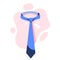 Neck tie, business clothing. Accessory for the formal suit