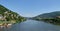 Neckar River Landscape - Wide Angle - Elevated View - Heidelberg