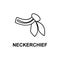 neckerchief icon. Element of women accessories with names icon for mobile concept and web apps. Thin line neckerchief icon can be