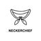 neckerchief icon. Element of women accessories with names icon for mobile concept and web apps. Thin line neckerchief icon can be