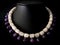 Necklace of Amethyst and Milky Quartz