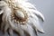 A Necklace With Bohemian With Feathers And Beads White Background. Generative AI