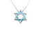 Necklace decorated by turquoise in islamic symbol shape