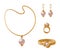 Necklace Huge Pearl Elegant Earrings Stylish Rings