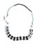 Necklace from jade, hematite and silver beads