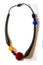 Necklace metal glass plastic ethnic